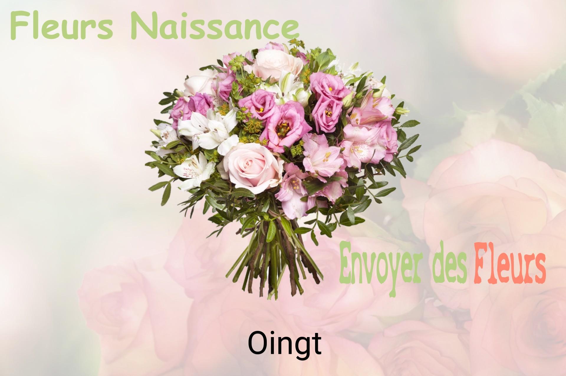 Bouquet de fleurs de naissance livré à Oingt